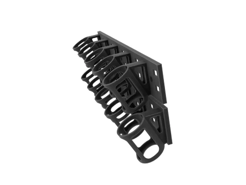 MODULAR WALL-MOUNTED PAINT BOTTLE ORGANIZER 3D Print Model