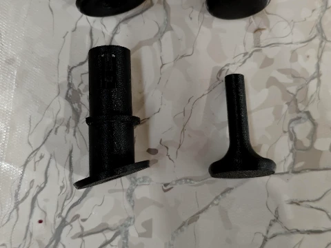 Mitsubishi Rear Seat Folding Knob and Retainer MR607284 3D Print Model