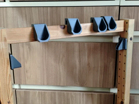 IKEA IVAR Clothes Rail Holder 3D Print Model