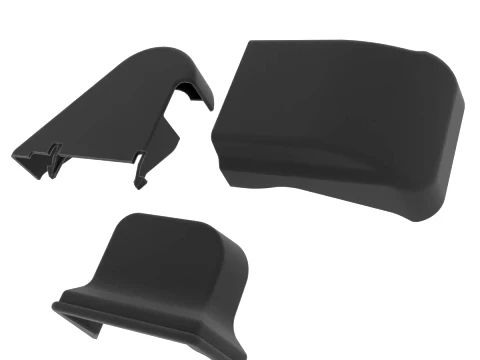 Mitsubishi Galant EA Front Seat Anchor Mounting Bolt Cover Trim Set 75199L 75199B 75145B Modello di stampa 3D