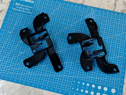 Audi A6 C8 A7 4K Front Bumper Parking Sensor Wiring Harness Connector Bracket Left 4K0971845H 3D Print Model