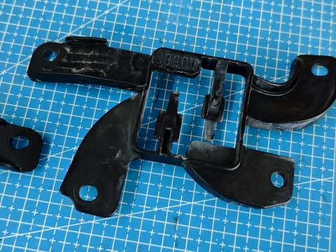 Audi A6 C8 A7 4K Front Bumper Parking Sensor Wiring Harness Connector Bracket Left 4K0971845H 3D Print Model