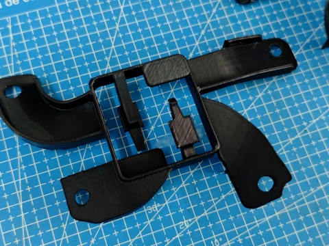Audi A6 C8 A7 4K Front Bumper Parking Sensor Wiring Harness Connector Bracket Left 4K0971845H 3D Print Model