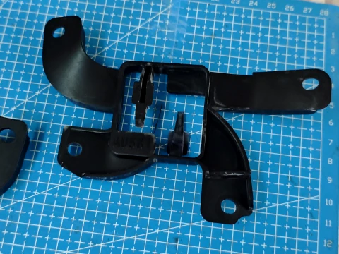 Audi A6 C8 A7 4K Front Bumper Parking Sensor Wiring Harness Connector Bracket Left 4K0971845H 3D Print Model