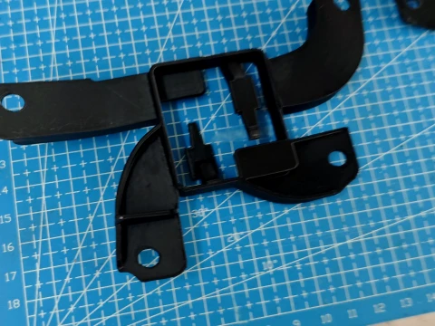 Audi A6 C8 A7 4K Front Bumper Parking Sensor Wiring Harness Connector Bracket Left 4K0971845H 3D Print Model