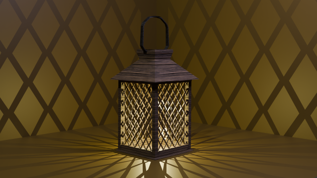 Medieval lantern 3D Model .c4d .max .obj .3ds .fbx .stl .blend 