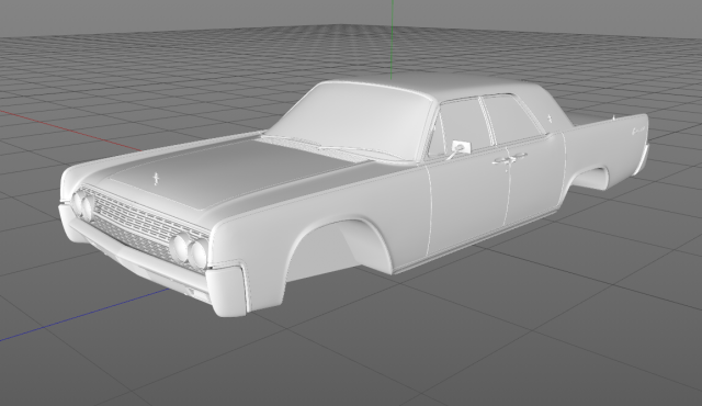 Lincoln Continental 1962 3Dモデル .c4d .max .obj .3ds .fbx .stl .blend 