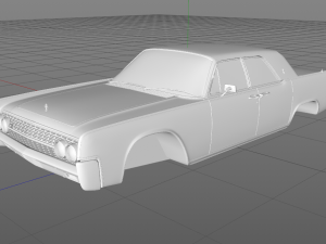 Lincoln Continental 1962 3D Model