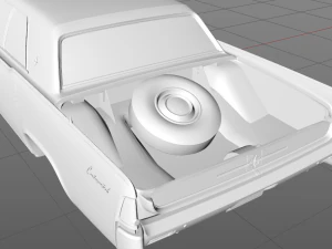 Lincoln Continental 1962 3D Model
