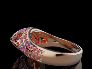 Gemstones ring 3D Print Model