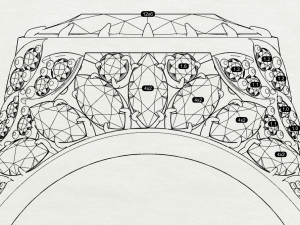 Gemstones ring 3D 打印模型