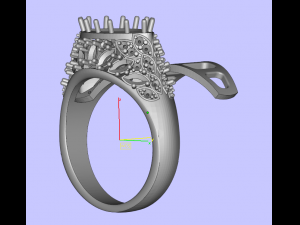 Gemstones ring 3D 打印模型