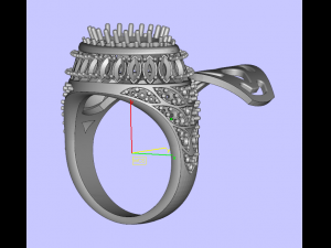 Gemstones ring 3D Print Model