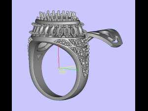 Gemstones ring 3D Print Model