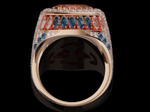 Gemstones ring 3Dプリントモデル