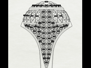 Gemstones ring 3Dプリントモデル