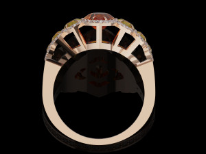 Gemstones ring 3D प्रिंट मॉडल