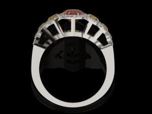 Gemstones ring 3D प्रिंट मॉडल