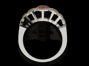 Gemstones ring 3D Print Model