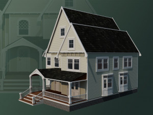 House 02 - High and Low Poly Model - 3D मॉडल