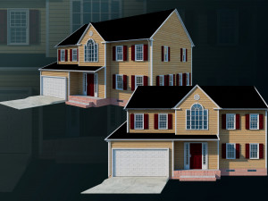 House 01 - High and Low Poly Model - 3D 모델