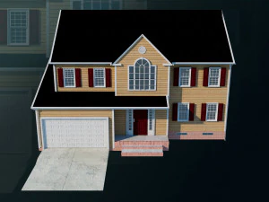 House 01 - High and Low Poly Model - 3D Model