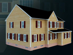 House 01 - High and Low Poly Model - 3D Model