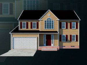 House 01 - High and Low Poly Model - 3D 모델