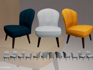 Armchair 01 Model 3D
