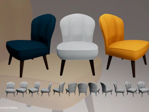 안락 의자 01 3D 모델