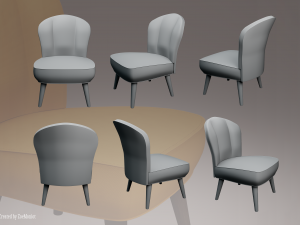 Armchair 01 Model 3D