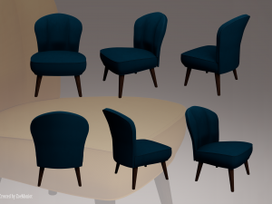Armchair 01 Model 3D