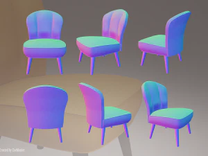 안락 의자 01 3D 모델