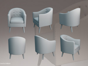 Armchair 02 3Dモデル