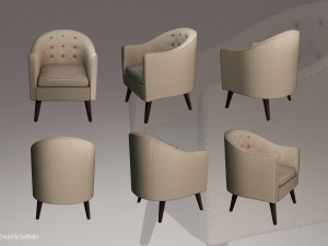 Armchair 02 3Dモデル