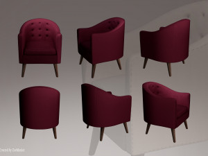 Armchair 02 3Dモデル