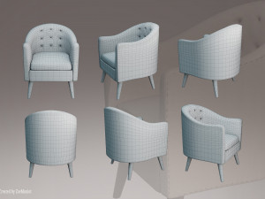 Armchair 02 3Dモデル