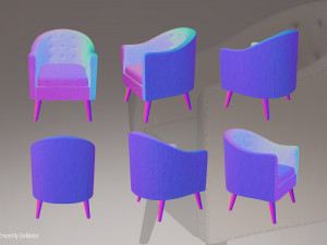Armchair 02 3Dモデル