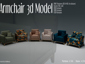 Armchair 04 3D Model