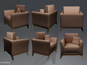 Armchair 04 3Dモデル