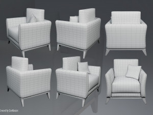 Armchair 04 3Dモデル