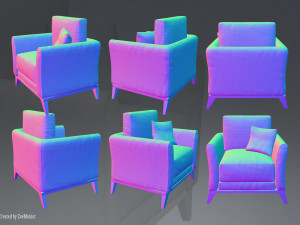 Armchair 04 3Dモデル