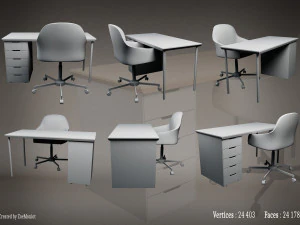 Desk 01 3D Model