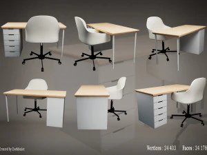 Desk 01 3D Model
