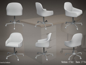 Desk 01 Model 3D