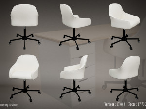 Desk 01 Model 3D