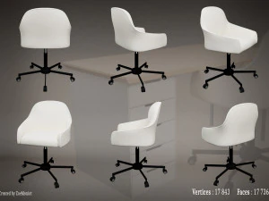 Desk 01 3D Model