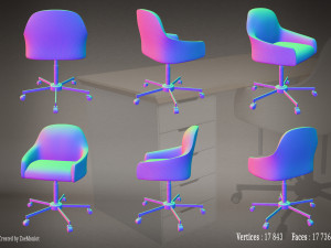 Desk 01 Model 3D
