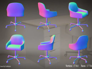 Desk 01 3D Model