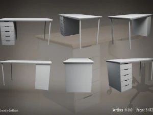 Desk 01 3D Model